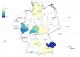 Rozšírenie priezviska Tettinger v regiónoch v Nemecku